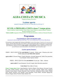 Classe Vtp Costa - Comune di Ferrara