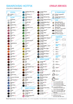 Cartella SWAROVSKI ELEMENTS HF