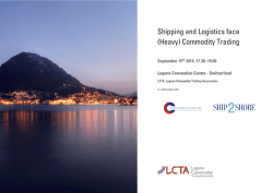 Shipping and Logistics face (Heavy) Commodity Trading