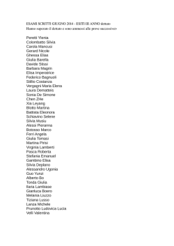 ESITI III anno GIUGNO 2014