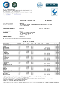 Analisi 8/2014: Matcha Uji BIO (Scarica PDF )