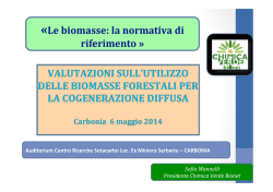 Le biomasse: la normativa di riferimento