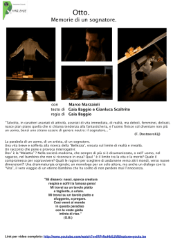 Scheda artistica - GASP | Galleria dello Spettacolo