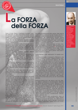 a FORZA della FORZA