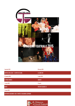Scarica la brochure della stagione teatrale 2015