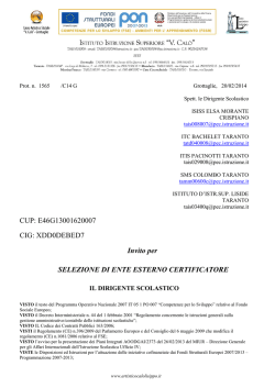 bando certificazione ECDL C1 - - IISS "Vincenzo Cal&ograve;"