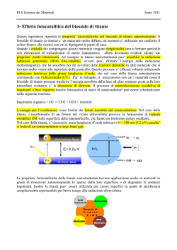 Titania resazurina - Dipartimento di Scienze Chimiche
