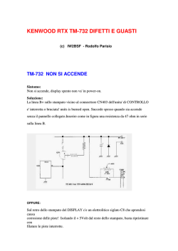 KENWOOD RTX TM-732 DIFETTI E GUASTI - rodolfo parisio