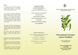 Prevenzione favismo: nuove frontiere