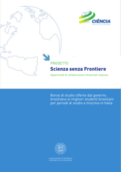 Scienza senza Frontiere - Fondazione Alma Mater
