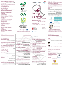 18-19-20 Ottobre 2014 Agliano Ter me