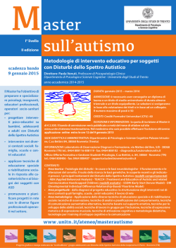 Locandina master autismo - 2014-2015