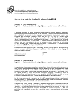 Commento b9, microbiologia 2014-2