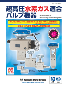 超高圧水素ガス適合 バルブ機器