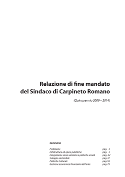 Allegato alla delibera - Comune di Carpineto Romano