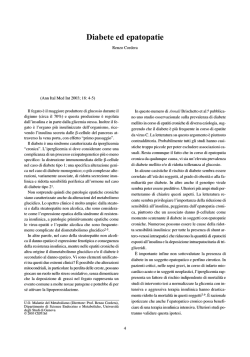 DIABETE ED EPATOPATIE R. Cordera