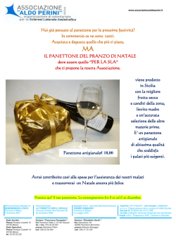 Hai gi&agrave; pensato al panettone per le prossime festivit&agrave;? In commercio