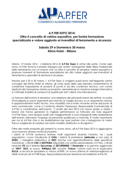 Oltre il concetto di vetrina espositiva, per fornire