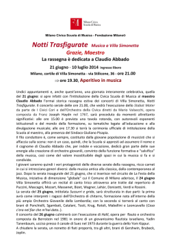 NOTTI TRASFIGURATE 2014