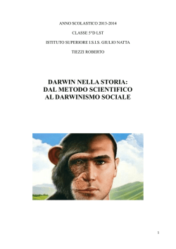 darwin nella storia: dal metodo scientifico al