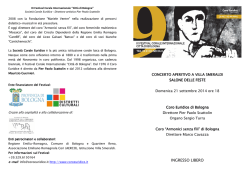 programma di sala 21 settembre 2014