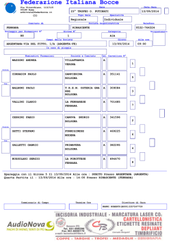 Sorteggio - FIB Ferrara
