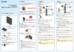 AP-500KI 最 初 に お 読 み く だ さ い