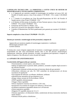 capitolato tecnico - Azienda Ospedaliera della Valtellina e della