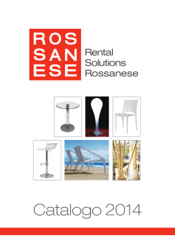 Catalogo 2014 - Rental Solutions Rossanese