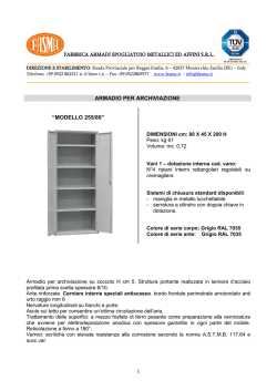 FABBRICA ARMADI SPOGLIATOIO METALLICI ED AFFINI