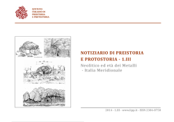 NPP 2014, III - Istituto Italiano di Preistoria e Protostoria