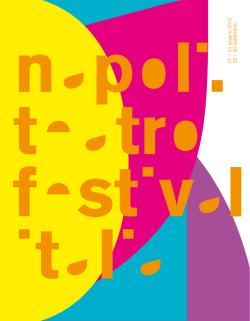 scarica il magazine - Napoli Teatro Festival