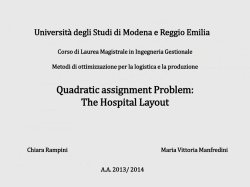 Tesina Quadratic Assignment Problem