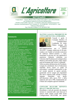 Sommario - Confagricoltura