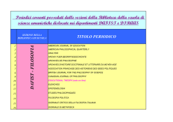 Periodici delle sezioni della BSSU