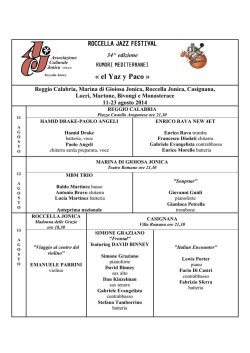 Scarica il Programma Completo in PDF