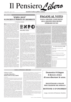 Giugno - Il Pensiero Libero