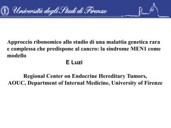 dia Luzi - Tumori Ereditari