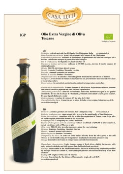 IGP Olio Extra Vergine di Oliva Toscano