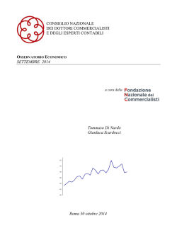 OSSERVATORIO ECONOMICO Settembre 2014