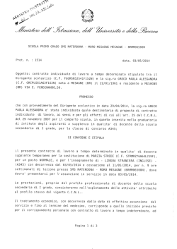 CONTRATTO GRECO PAOLA - Gazzetta Amministrativa