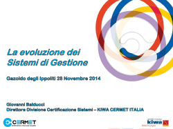 1. CERMET Evoluzione dei SG
