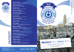 FA C U LT Y - Ospedale San Carlo