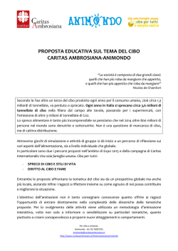 cibo per tutti - Caritas Ambrosiana