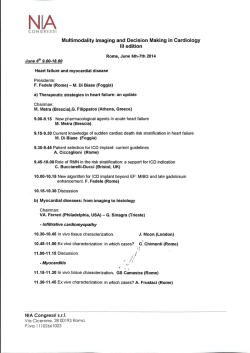 Multimodality Imaging and Decision Making in Cardiology lll edition