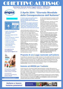 obiettivo autismo - Associazione Nazionale Genitori Soggetti Autistici