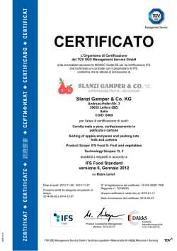 CERTIFICATO - slanzifruit