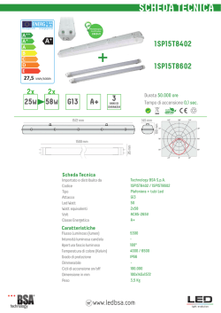 SCHEDA TECNICA - Technology Bsa LED