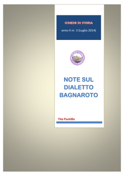 schede di storia e tradizioni locali