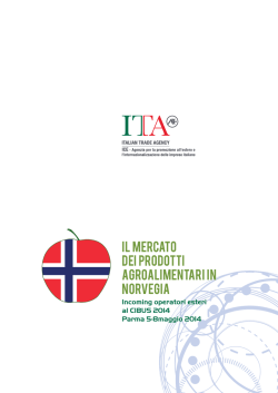 IL MERCATO DEI PRODOTTI AGROALIMENTARI IN norvegia